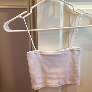 zara ribbed crop top NEVER WORN size small